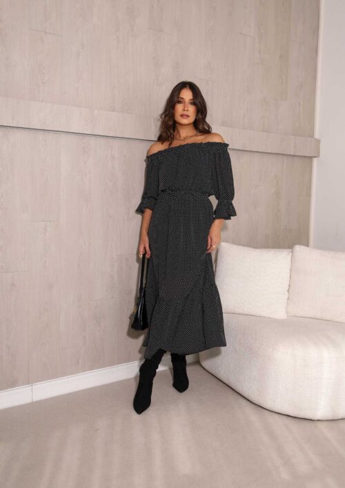 VESTIDO MAXI DE NEW SABIA DOT