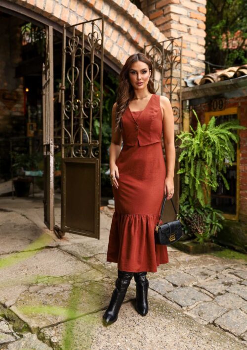 VESTIDO MAXI DE POSITANO