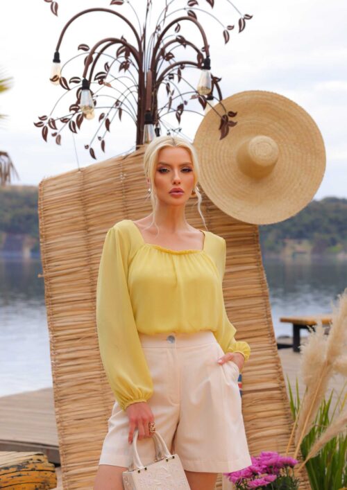 BLUSA DE CHIFFON PLUS