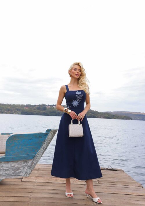 VESTIDO MAXI DE POSITANO C/BORDADO