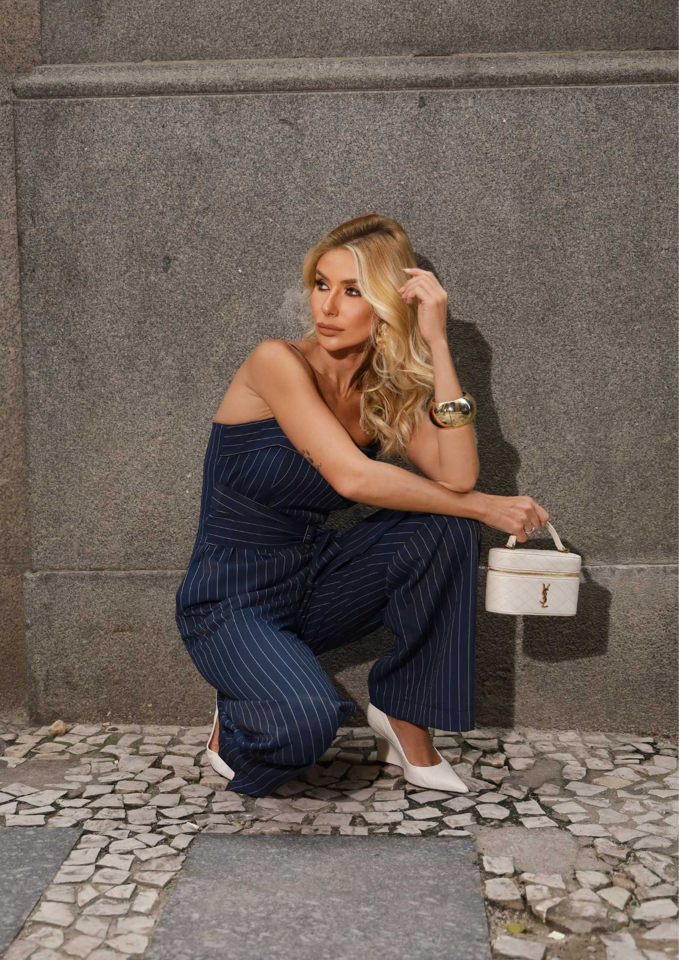 MACACAO TWIL RAYON STRIPE COM FIVELA - Imagem 4