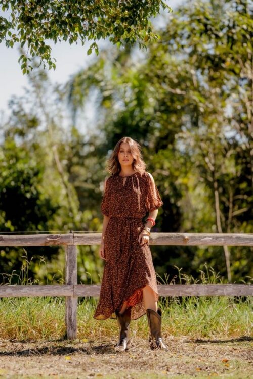 VESTIDO MAXI DE AVA PRINT 5445427