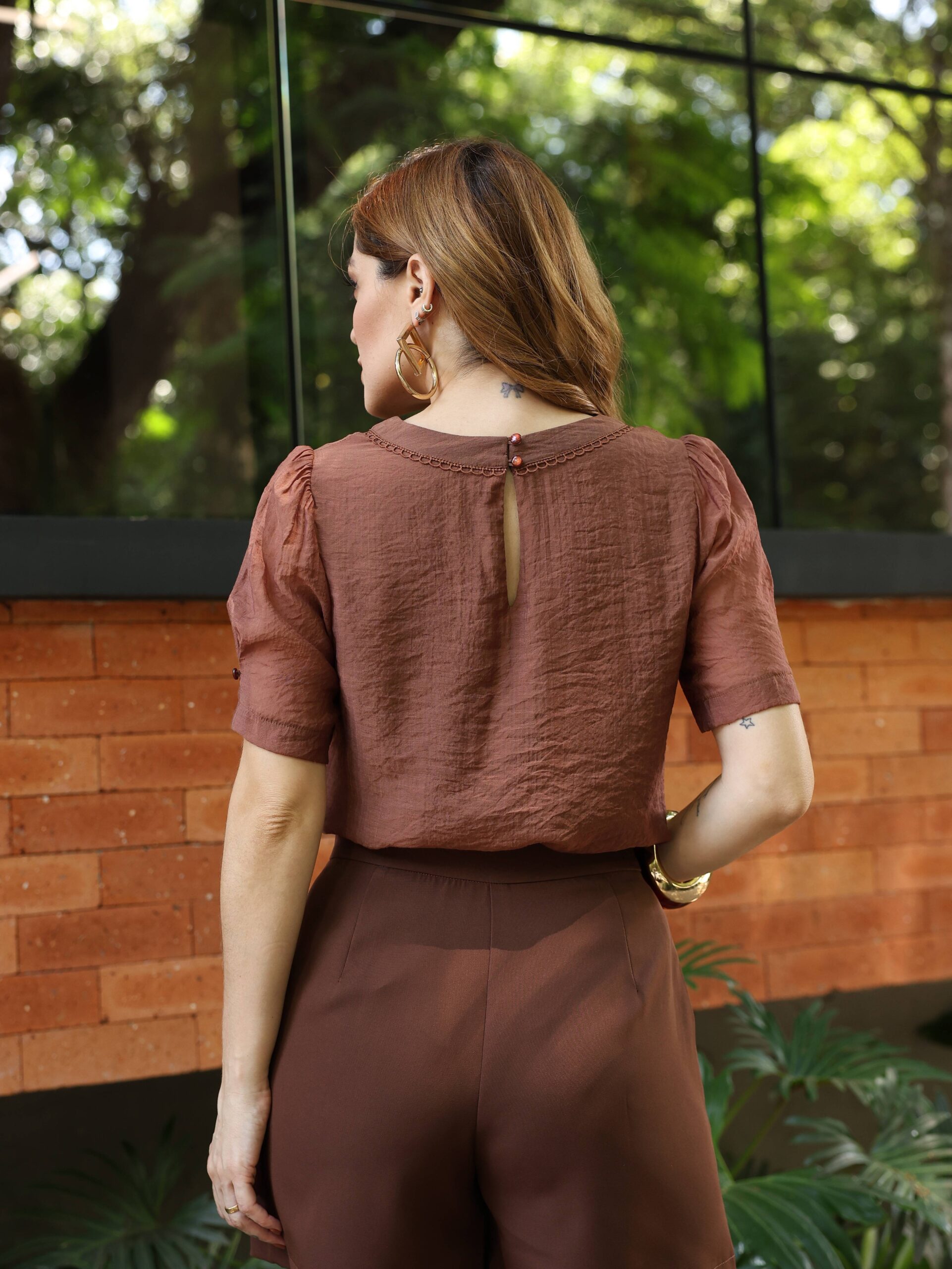 BLUSA DE SILKY VOIL C/RENDINHA 2830327 - Imagem 2