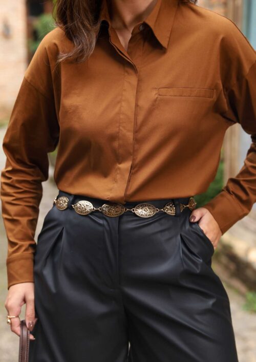 CAMISA DE TRICOLINE COM BOTÃO 2822726
